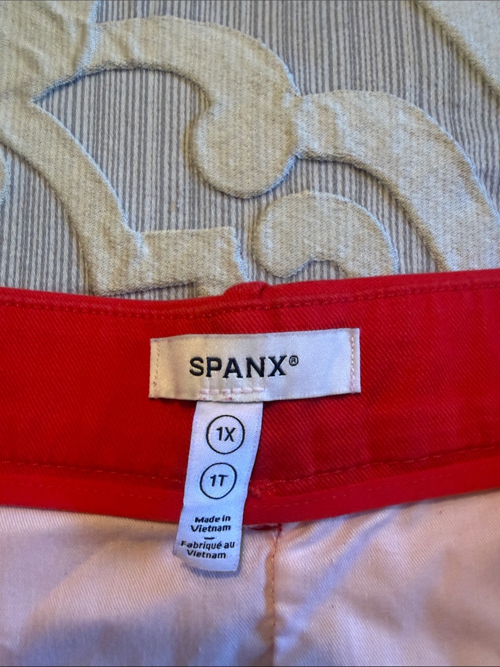 Spanx supersmooth Stretch Twill Cropped Wide Leg Pants - Red - Picture 4 of 7